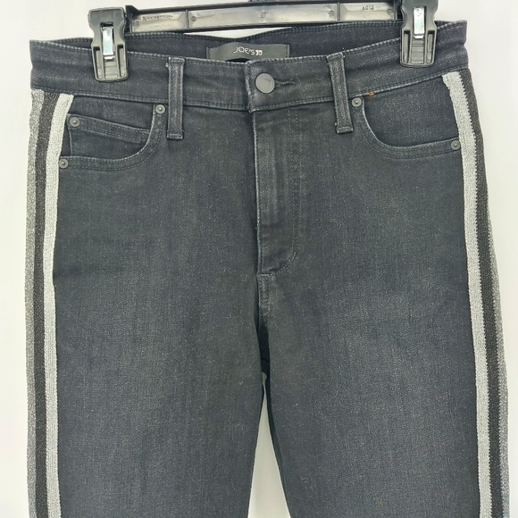 Joe's The Charlie High Rise Skinny Ankle Flawless Black Size 27 - Picture 5 of 12